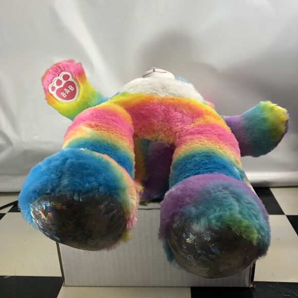 Build-A-Bear Rainbow Friends Panda Plush Stuffed Animal Glitter Sparkle BAB - Picture 8 of 8
